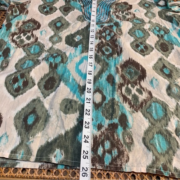 Chico’s southwest fabric pattern loose top,shirt,blouse. - Picture 7 of 15